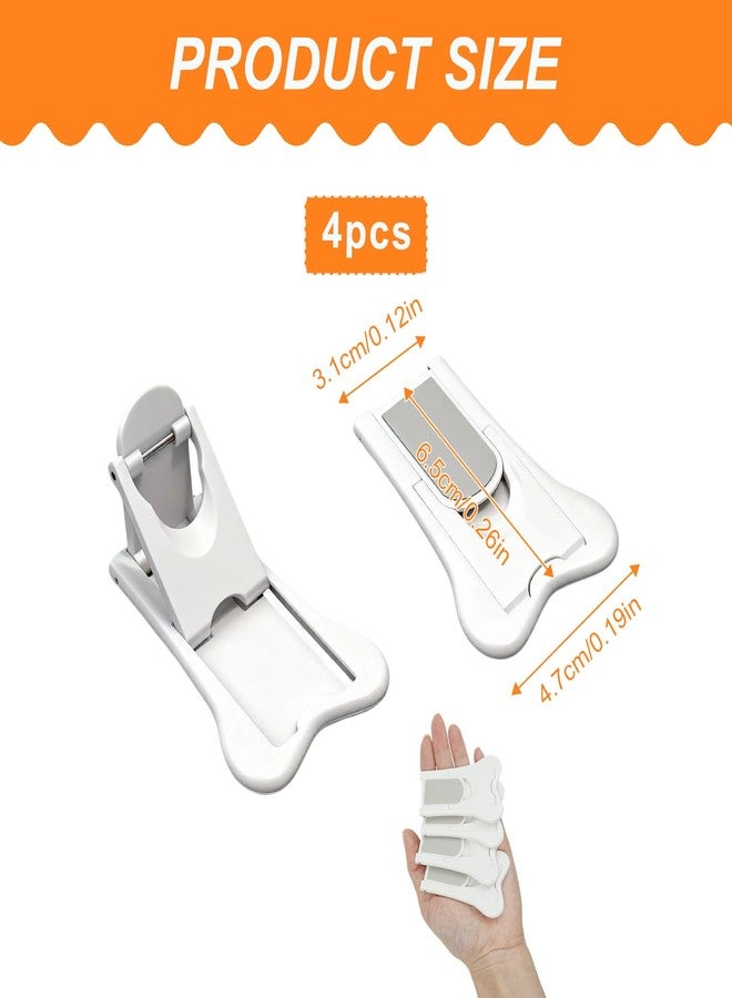 Nextpal 4-Pack Sliding Closet Door Lock, Child Safety Locks for Sliding Glass Doors Window Closets and Cabinets, No-Tool Installation Baby Proof Accessories for Kids Safety White - Image 3